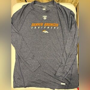 Denver Broncos Reebok On Field Vintage Long Sleeve Shirt XL